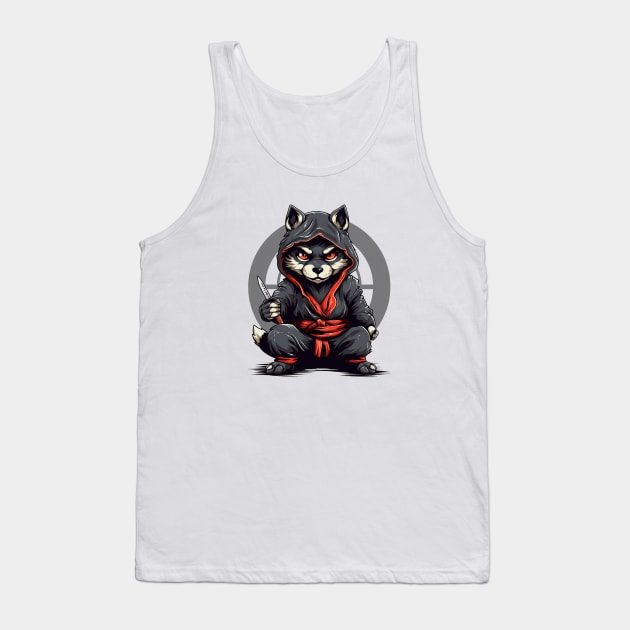 Wolf Ninja Master Tank Top by NinjAnimals HQ